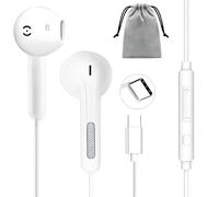 Cuffie USB C con cavo per iPhone 16, cuffie di tipo C, auricolari in-ear cablati con microfono e controllo del volume per iPhone 15 Plus Samsung Galaxy S23 S22 S21 FE iPad Pro Huawei Google Pixel