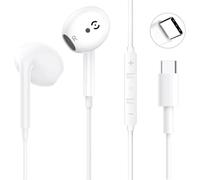 Cuffie USB C con cavo per iPhone 17, in ear con cavo USBC, cuffie con microfono per iPhone 15 Plus/16 Pro Max, iPad Pro, Samsung Galaxy S23, S22, S21 FE, Google Pixel, Huawei