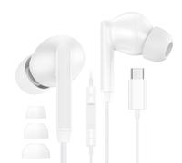 Cuffie USB C con cavo per Samsmung Galaxy S25 Ultra S24 S23 FE S22 S21 A15 A16 A26 A35 A36 A54 A55 A56 5G Auricolari in-ear con microfono auricolari USB tipo C per iPhone 16 15 Pro Max Plus