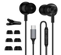 Cuffie USB C con cavo per Samsung Galaxy S26/S25/S24/S23/S22/S21/S20/A57/A17/A56/A16/A36/A26/A55, auricolari in-ear con microfono, cuffie USB C per iPhone 17 16e 15, Google Pixel 10 9