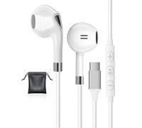 Cuffie USB C con Microfono, Cuffie Type C per Samsung Galaxy S23 S22 Ultra A54 A34 5G S24 S21 FE Z Flip5, Hi-Fi Stereo Cuffie Tipo C In Ear Cuffie Auricolari USB Type C per iPhone 15 Google Pixel 8 7a