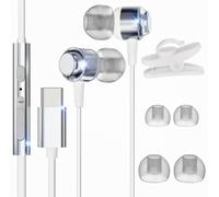 Cuffie USB C con Microfono, Cuffie Type C per Samsung Galaxy S23 S24 S22 Ultra A53 A33 A54 5G, Hi-Fi Stereo Auricolari Tipo C In-Ear con Filo Auricolari USB C per iPhone 15 Pro Max Google Pixel 8 7
