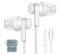 Cuffie USB C con Microfono Cuffie Type C per Samsung S25 S24 S23 Ultra FE A35 A36 A16 A56 A55 A54 Hi-Fi Auricolari Tipo C In-Ear con Filo Auricolari USB C per iPhone 16 15 Pro Max iPad Pro Xiaomi