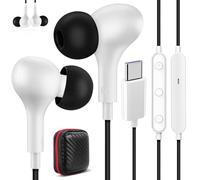 Cuffie USB C In Ear per iPhone 16e 15,Magnetico Auricolari Tipo C con Cavo Microfono Stereo HiFi Auricolare per Galaxy A17 A16 5G A26 A56 A36 A55 Samsung S24FE S25 Pixel 9 8a Redmi Note 14 Pro POCO X7