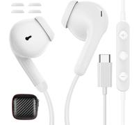 Cuffie USB C In-Ear per Samsung A57 A37 A56 A36 A27 5G Galaxy S26 S25 FE | HiFi Stereo Auricolari con Cavo Microfono Tipo C Headset USB C Connettore per iPhone 17 16 Pro iPad Air Xiaomi 17 15 Pixel 10