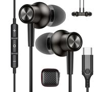 Cuffie USB C per Galaxy A36 A56 A17 A34 5G A54 Samsung A55 A35 S24 S25 Magnetico Stereo Auricolari Tipo C con Filo Mic Cancellazione Rumore In Ear per iPhone 17 16e 15 Pixel 10 9 8a Xiaomi Pad POCO X7