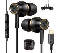 Cuffie USB C per Galaxy A36 A56 A17 A34 5G A54 Samsung A55 A35 S24 S25 Magnetico Stereo Auricolari Tipo C con Filo Mic Cancellazione Rumore In Ear per iPhone 17 16e 15 Pixel 10 9 8a Xiaomi Pad POCO X7
