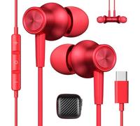 Cuffie USB C per Galaxy A36 A56 A17 A37 5G A57 Samsung A55 A35 S26 S25 Pad | Magnetico Stereo Auricolari Tipo C con Filo Mic Cancellazione Rumore In Ear per iPhone 17 16e Pixel 10a 9 Xiaomi POCO X8 Pro