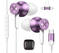 Cuffie USB C per Galaxy A36 A56 A17 A37 5G A57 Samsung A55 A35 S26 S25 Pad | Magnetico Stereo Auricolari Tipo C con Filo Mic Cancellazione Rumore In Ear per iPhone 17 16e Pixel 10a 9 Xiaomi POCO X8 Pro