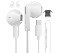 Cuffie USB C per Galaxy S25 S24 Ultra A56 A55 iPhone 15 Auricolari con Filo USBC HiFi Cuffie Type C Auricolari USB C per iPhone 16 17 Pro Galaxy A16 S22 S23 S24 FE Google Pixel 9 Pro iPad 10 iPad 11