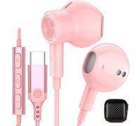 Cuffie USB C per Galaxy Z Flip 5 Fold 4, Magnetico DAC Tipo C Auricolare con Microfono Auricolari Cablati Donne Ragazze per Samsung S23 S22 S21 FES 20 Note 20 A54 A53 Android Google Pixel 7 Pro 6A 6