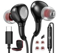 Cuffie USB C per iPhone 15 Pro Max Samsung A35 A55 A54 A53 A34 A33 S23 FE Ultra S24 S21 FE,Cuffie Type C con Microfono Hi-Fi Stereo Auricolari USB C In-Ear con Filo per Pixel 8 Pro 8 7a Realme 12 Pro
