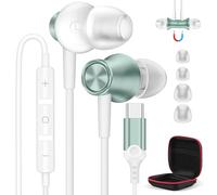 Cuffie USB C per iPhone 15 Pro Max Samsung Galaxy A35 A55 A54 A34 A53 A33 S24 Ultra,Magnetico Cuffie Type C con Microfono Hi-Fi Stereo Auricolari USB C In-Ear con Filo per Redmi Note 13 Pro+Pixel 7a 8