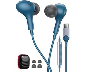 Cuffie USB C per iPhone 15 Samsung A33 A53 A54 A34 S23 FE Ultra Z Flip5 S22,Cuffie Type C con Microfono Hi-Fi Stereo Magnetico Auricolari USB C In-Ear con Filo per Xiaomi 13 Pixel 8 7a 6a 7Pro Oneplus