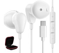Cuffie USB C per iPhone 16 15 Pro, auricolari in-ear con cavo microfono tipo C auricolare USB C connettore per Samsung Galaxy A55 A35 A54 A34 A16 5G S24 FE S23 iPad Air Mini Xiaomi 14T 13 Pixel 9