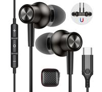 Cuffie USB C per iPhone 16 17 Pro Max 5G Stereo Magnetico Auricolari Tipo C con Cavo Cancellazione Rumore In Ear per iPad Air Samsung A36 A56 A55 A35 Galaxy S24 S25 Pixel 10 OnePlus 13 Xiaomi POCO X7