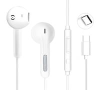 Cuffie USB C per iPhone 16, auricolari cablati di tipo C con microfono e controllo del volume, auricolari stereo HiFi con cancellazione del rumore cablati per iPad Pro, iPhone 17/16/15 Pro Max/Plus