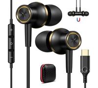 Cuffie USB C per iPhone 16e 17 Pro Max Stereo Magnetico Auricolari Tipo C con Cavo Mic Cancellazione Rumore In Ear per Galaxy A36 A56 5G A54 A55 A35 Samsung S25 S24 Pixel 10 9a OnePlus 13 Xiaomi 15 14