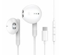 Cuffie USB C per iPhone 17 16 15 Plus Pro Max iPad Pro Cuffie Type C con Microfono Hi-Fi Stereo Auricolari USB C con filo In-Ear Cuffie per Samsung S25 S24 S23 S22 S21 S20 A54, Google Pixel 9 8 7 6A