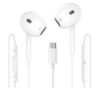 Cuffie USB C per iPhone 17 16 15 Pro Max, auricolari di tipo C con microfono e telecomando, auricolari in-ear cablati USB C per Samsung Galaxy S25 Ultra S24 S23 S22 S21 S20, Pixel 8 9