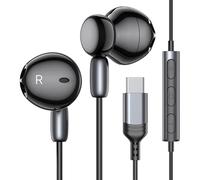 Cuffie USB C per iPhone 17/16/15 Pro Max Plus con cavo USB c per Samsung Galaxy S25 S24 Ultra S23 A56A16 Auricolari in-ear con microfono tipo c per Apple iPad pro Google Pixel 10/9