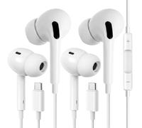 Cuffie USB C per iPhone 17 16 Pro Max 16e 16 Plus 16Pro 15 Pro Max 15 Plus 15Pro, USBC, auricolari in-ear cablati di tipo C, con microfono, controllo del volume, Hi-Fi stereo con cancellazione del