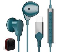 Cuffie USB C per iPhone 17 16e 15 Pro Max Samsung S25 A16 A35 A26 A56,Auricolari USB C In-Ear HiFi Stereo Cuffie In-Ear con microfono e controllo del volume per Xiaomi 15 14T 1Pixel 10 a OnePlus 13R