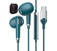 Cuffie USB C per iPhone Air 17 16e 15 Pro Max Samsung Galaxy A16 S25 A35 A17 A26 A56 S24FE Cuffie Type C con Microfono HiFi Stereo Auricolari USB C In-Ear con Filo per Google Pixel 10 9 8a OnePlus 13R