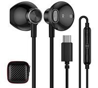 Cuffie USB C per Samsung A16 S25 A26 A17 S24 FE A56 A54 A36 Auricolari USB C Cuffie semi-in Ear con cavo e microfono,HiFi Stereo per iPhone Air 17 16e 16 15 Pro Max OnePlus 13R Pixel 10 per Xiaomi 15