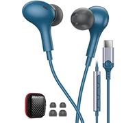 Cuffie USB C per Samsung A17 A16 A57 A37 A56 A36 A27 Z Fold 8 Pixel 10a 9a | Magnetico Auricolari In Ear Tipo C con Cavo Microfono,Cuffie USB C Connettore per iPhone 17 16e 15 Xiaomi 17T POCO X8 Pro M8