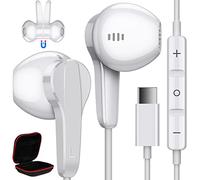 Cuffie USB C per Samsung A34 A35 A55 5G Galaxy A36 A56 A26 S24 FE,In Ear Magnetici Auricolari Tipo C con Microfono Cavo HiFi Stereo Auricolare per iPhone 16e 15 Google Pixel 9 8a Xiaomi 15 14T POCO X7