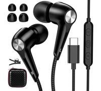 Cuffie USB C per Samsung A55 5G A35 Galaxy A54 A34, HiFi Stereo In Ear Headset USB C Connettore con cavo ENC Microfono Schermatura Rumore Tipo C Auricolari per iPhone 16 15 Pro Pixel 9 8 7 Xiaomi 14