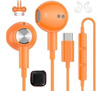 Cuffie USB C per Samsung Galaxy A16 A17 A26 A56 A36 S25 Magnetico Stereo Auricolari Tipo C con Filo per iPhone 17 16 15 Pro 16e Pixel 10 9a OnePlus 13R per Xiaomi 15T HONOR 400 Lite per iPad Mini Air