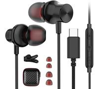 Cuffie USB C per Samsung Galaxy A16 A17 S25 A26 A56,Auricolari USB C In Ear Auricolari con Filo HiFi Stereo Magnetico con Microfono e Controllo Volume per iPhone 17 16e 15 Pro Pixel 10 9a OnePlus 13R