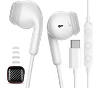 Cuffie USB C per Samsung Galaxy A17 A56 A36 A26 A16 A35 A54 A53 Tab S11 Ultra S26 Ultra, In-Ear Auricolari Tipo C Con Microfono per xiaomi 17T Redmi note 15 5G per honor Magic V6 600, Bianco