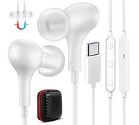 Cuffie USB C per Samsung Galaxy A55 A35 A36 A56 A54,Magnetica Stereo Auricolari Tipo C con Cavo Microfono Isolamento Acustico per Redmi Pad Xiaomi 15 14 13 POCO X7 OnePlus 13 Pixel 9 8 7 iPhone 17 16e