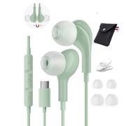 Cuffie USB C per Samsung Galaxy S24 S23 Ultra A55 A53 A54 S22 S21 S25 MagneticiAuricolari USB Type C HiFi Stereo Microfono con filo Cuffie Type C compatibile iPhone15 16 Flip 4 Pixel 9 8 7