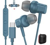 Cuffie USB C per Samsung Galaxy S25 S24 S22 Ultra A55 Cuffie Magnetiche Auricolari con Filo e Microfono per iPhone 16e 16 Pro Max 15 Auricolari In-Ear per Huawei Xiaomi con Interfaccia Type C