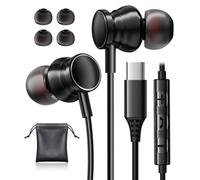 Cuffie USB C per Samsung Galaxy S25 S24 Ultra A55 A56 A16 S23 S22 FE iPhone 15 Auricolari con Filo USBC Cuffia con Microfono Cuffie Type C Auricolari USB C per iPhone 17 16 Google Pixel 10 9a iPad 11