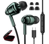 Cuffie USB C per Samsung S23 S24 A53 A33 Galaxy A54 A34 5G, stereo di tipo C con microfono, in Ear tappi per le orecchie USB C connettore USB C auricolare con cavo per iPhone 15 Pixel 8 Pro 7a Oneplus