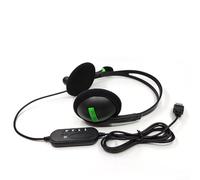 Cuffie USB con microfono a cancellazione del rumore per PC, cuffie cablate per computer con controllo volume/muto in-line per laptop, zoom, squadre,