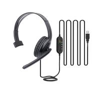 Cuffie USB Con Microfono, Auricolari Con Cavo Per Call Center, Per