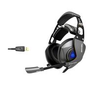 Cuffie USB Con Microfono Cuffie Con Cavo Con Luce Colore 7.1 Surround Suono Per Lo Streaming Online Gaming Cuffie Con Filo