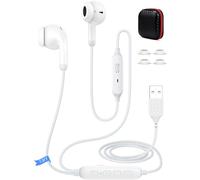 Cuffie USB con modalità EQ preimpostata Microfono mute-able Controllo del volume USB A Auricolare In-Ear con cancellazione del rumore Auricolari per computer PC Headset per MacBook Chromebook Notebook