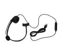 Cuffie USB per call center con microfono con cancellazione del rumore, cuffie monoaurali per PC, casa, ufficio, servizio telefonico, plug and play