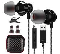 Cuffie USB per Computer 2.5M,ACAGET PC Gaming Cuffie con Filo Stereo HiFi In Ear Auricolari PC USB con Microfono Cancellazione del Rumore Controllo del Volume per PS 4/5/Computer/Mac/Laptop/Chromebook