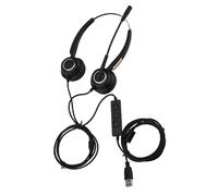 Cuffie USB per computer con elaborazione del segnale digitale e microfono con cancellazione del rumore per Zoom, Teams, Skype, didattica online e
