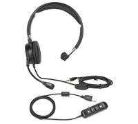 Cuffie USB professionali per Skype aziendale, microfono con cancellazione del rumore e audio di alta qualità, ultra comode con controllo della
