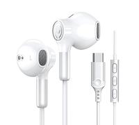 Cuffie USB Type-C per Samsung Cuffie con Filo USB C Connettore HiFi Stereo In-Ear Auricolari USB C con Filo e Microfono per Galaxy S23 Ultra S22 S21 FE S20 A54 iPad Pro Air 5 Google Pixel 7A OnePlus 9