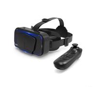 Cuffie VR con controller per smartphone 4.7-7 pollici, campo visivo 110°, lenti HD anti-luce blu, distanza oculare regolabile 58.5-70.5 mm, design ABS per giochi e simulazioni (G10+B03)